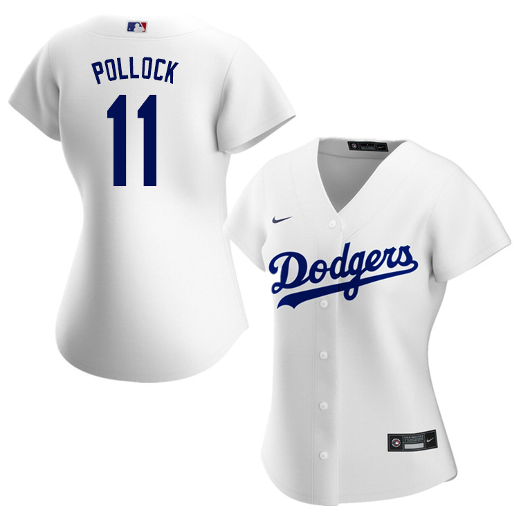 Nike Women #11 A.J. Pollock Los Angeles Dodgers Baseball Jerseys Sale-White